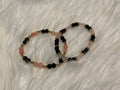 Black and Pink Beaded bracelets
